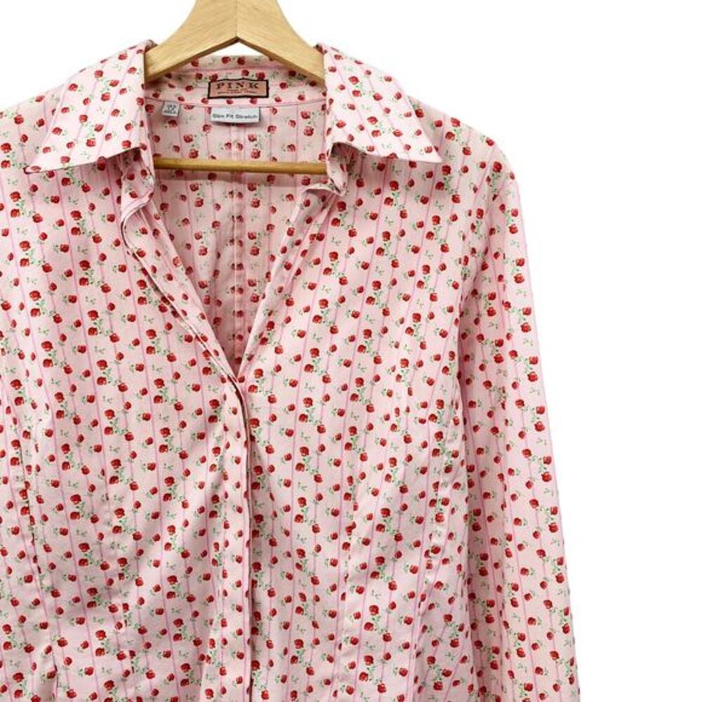 Thomas Pink Rose‎ Vine Pink Button Down